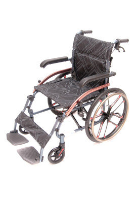 Wózek inwalidzki ręczny (z oponami pneumatycznymi, szybkozłaczką i ADAPTEREM) - 20''
